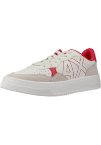 Armani Exchange - Kapcie ARMANI EXCHANGE XDX103 XV579 Biały. Kolor: biały. Materiał: tkanina, skóra. Styl: sportowy