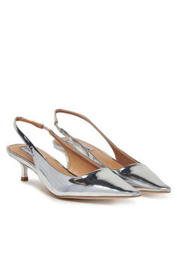 Steve Madden Sandały Kari SM11003377 Srebrny. Kolor: srebrny. Materiał: skóra