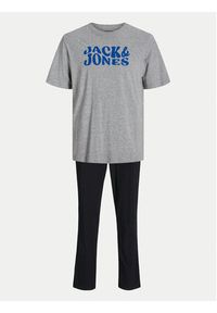 Jack & Jones - Jack&Jones Piżama Elton 12266998 Szary Standard Fit. Kolor: szary. Materiał: bawełna #5