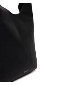 Calvin Klein Torebka Slouchy Pebble Medium Bag LV04F3596G Czarny. Kolor: czarny. Materiał: skórzane #3