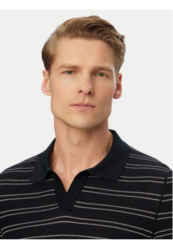 BOSS Polo H-Narciso 50560483 Granatowy Regular Fit. Typ kołnierza: polo. Kolor: niebieski. Materiał: bawełna