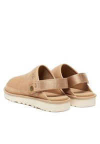 Ugg Klapki M Goldencoast Clog II 1166915 Beżowy. Kolor: beżowy. Materiał: zamsz, skóra #4