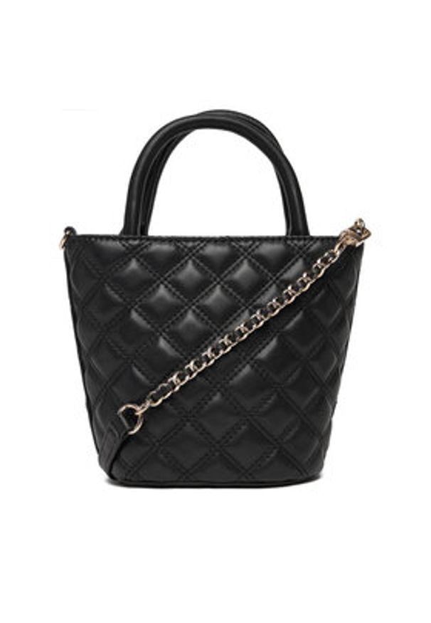 Guess Torebka Giully II Mini HWQG96 73760 Czarny. Kolor: czarny. Materiał: skórzane