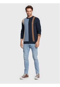 !SOLID - Solid Sweter 21107243 Granatowy Regular Fit. Kolor: niebieski. Materiał: bawełna #5