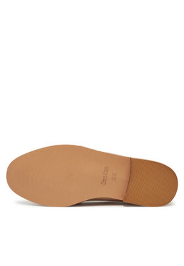 DeeZee Loafersy HY20232-2 Beżowy. Kolor: beżowy. Materiał: skóra