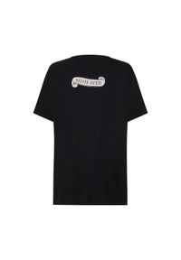 ONETEASPOON - Czarny t-shirt Deeper Soundscape. Kolor: czarny. Materiał: bawełna. Wzór: napisy, nadruk #2