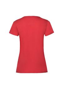 FRUIT OF THE LOOM - Koszulka Damska Valueweight. Kolor: czerwony