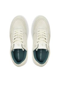 Calvin Klein Jeans Sneakersy Bold Platf Laceup Low Mg Suede YW0YW01575 Beżowy. Kolor: beżowy. Materiał: skóra, zamsz