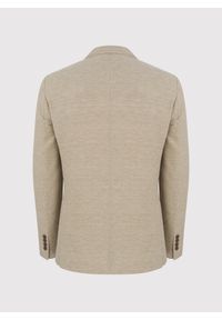 Pako Lorente - PAKO LORENTE – Beżowa marynarka z lnem. Kolor: beżowy, niebieski. Materiał: len. Wzór: gładki #3