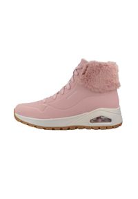 skechers - Buty sportowe Skechers Uno Rugged. Kolor: różowy. Materiał: skóra, syntetyk. Szerokość cholewki: normalna. Wzór: gładki