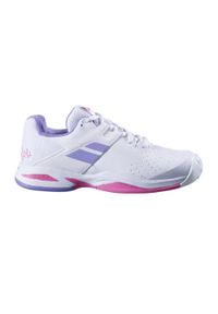 Buty dziecięce do tenisa Babolat Prop All Court. Kolor: biały. Sport: tenis