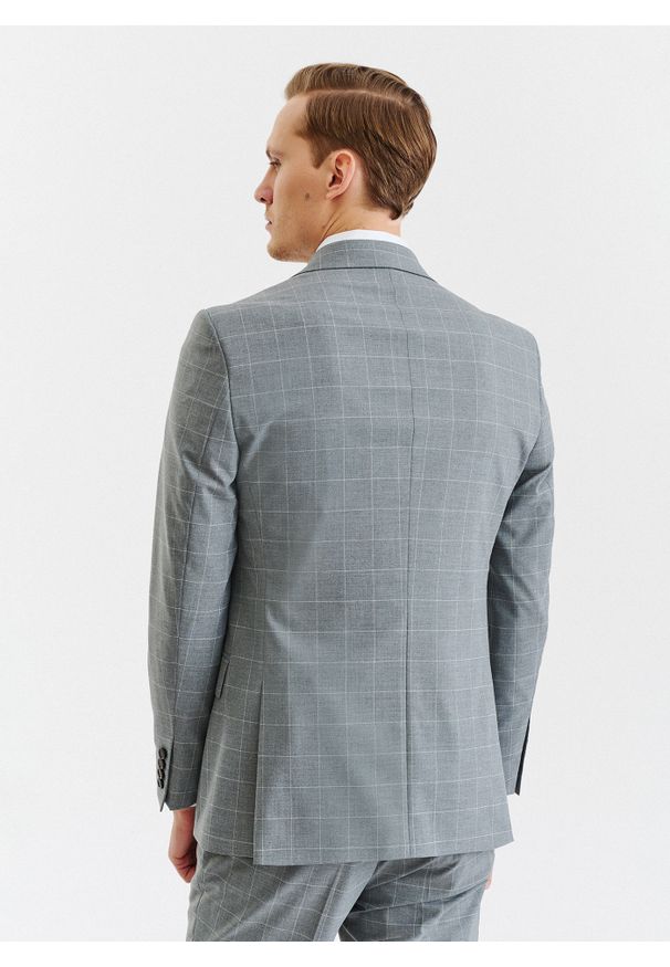 Pako Lorente - PAKO LORENTE – Szara marynarka garniturowa z wełną. Kolor: szary. Materiał: wełna. Styl: elegancki