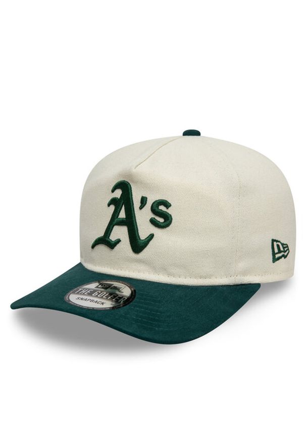 New Era Czapka z daszkiem Script Oakland Athletics Golfer 60595252 Biały. Kolor: biały. Materiał: bawełna, materiał