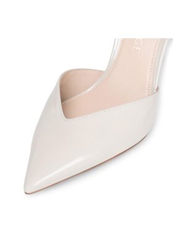 Eva Minge Szpilki Florencia-323-101-2 Biały. Kolor: biały. Materiał: skóra, lakier. Obcas: na szpilce