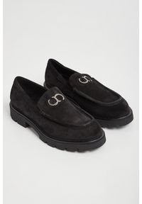 Mokasyny męskie zamszowe CESARE CASADEI. Materiał: zamsz #1