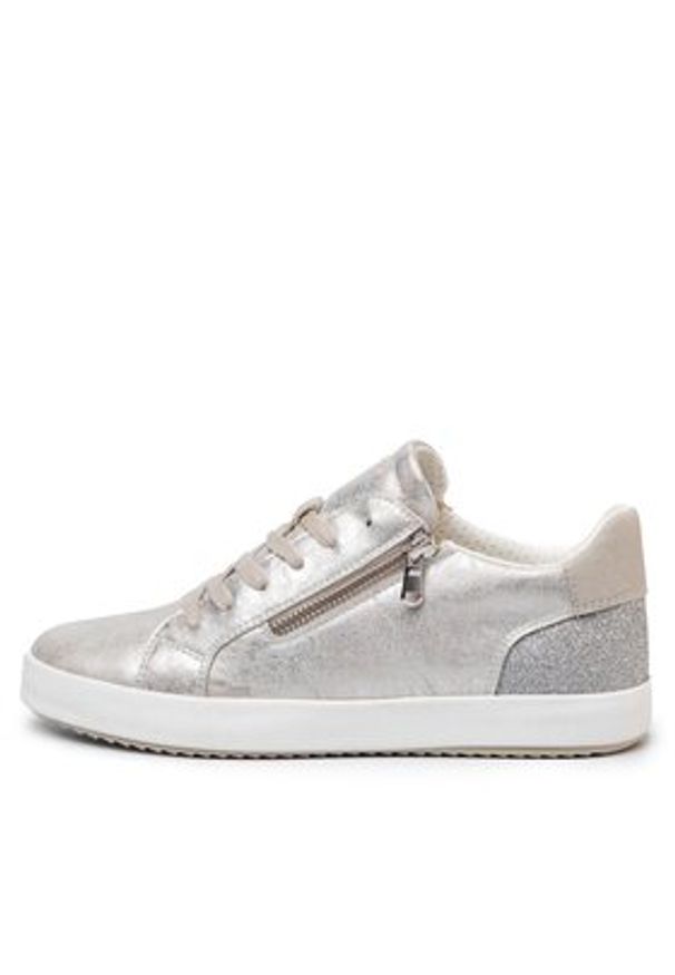 Geox Sneakersy D Blomiee A D026HA 0PVEW C1007 Srebrny. Kolor: srebrny. Materiał: skóra