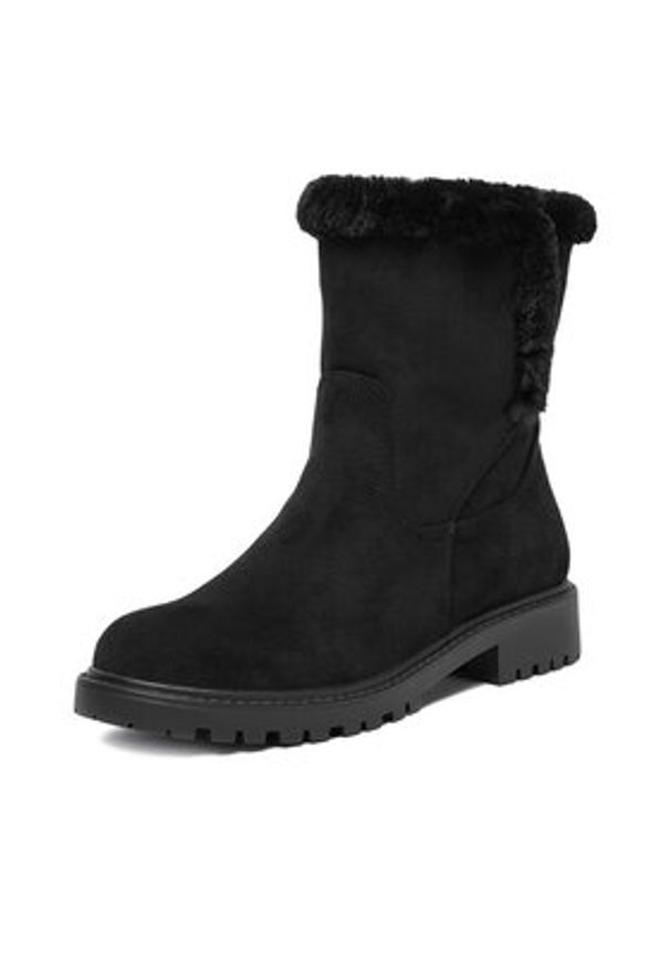 Clara Barson Botki CEO-HY90165-8 Czarny. Kolor: czarny. Materiał: materiał