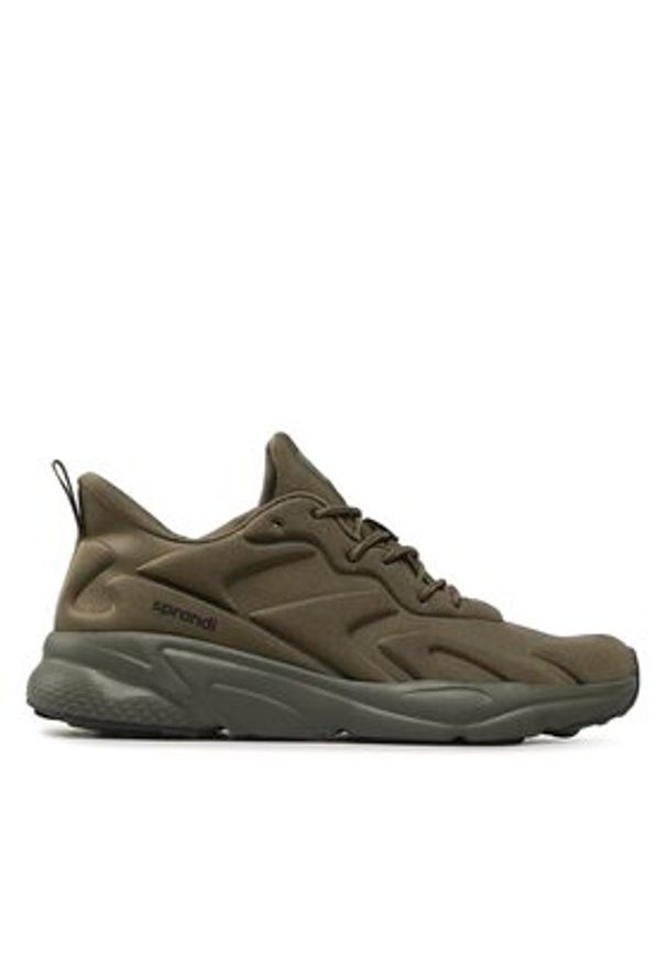 Sprandi Sneakersy MP-S21R284A-7 Khaki. Kolor: brązowy. Materiał: materiał