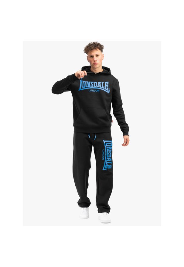 Bluza z kapturem Lonsdale Chatsworth. Typ kołnierza: kaptur. Kolor: czarny, niebieski, wielokolorowy. Wzór: kolorowy