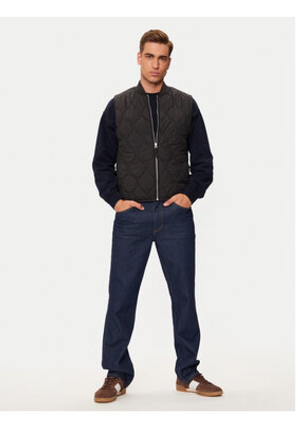 Jack & Jones - Jack&Jones Kamizelka Koda 12258386 Czarny Regular Fit. Kolor: czarny. Materiał: syntetyk