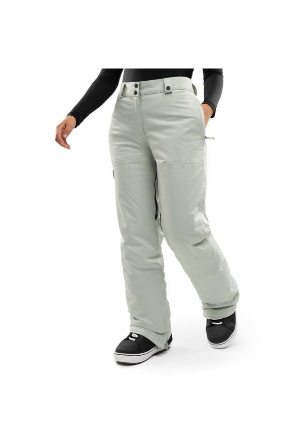 SIROKO - Damskie spodnie snowboardowe Sporty zimowe Siroko P1-W Kogen. Kolor: zielony. Sezon: zima. Sport: snowboard