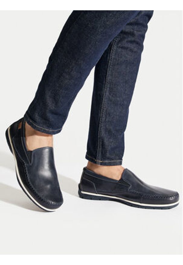 Pikolinos Półbuty M9A-3111 Granatowy. Kolor: niebieski. Materiał: skóra