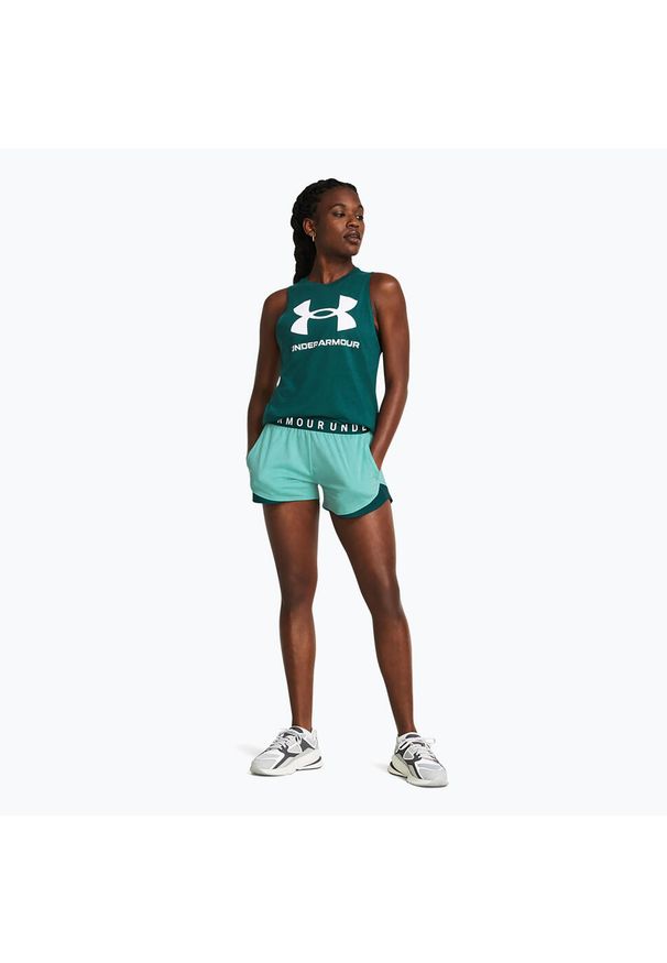 Spodenki damskie Under Armour Play Up Twist 3.0. Kolor: niebieski. Sport: fitness