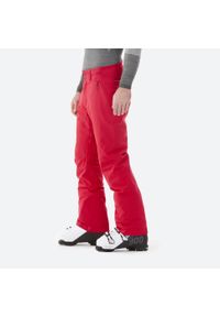 WEDZE - Spodnie narciarskie męskie Wedze 500. Kolor: czerwony. Materiał: tkanina, materiał. Długość: długie. Sezon: zima. Sport: narciarstwo #2