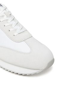 Calvin Klein Jeans Sneakersy Retro Runner Lace Up Ny-Su YM0YM01325 Biały. Kolor: biały. Materiał: skóra #4