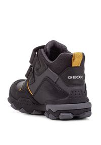 Geox Buty dziecięce kolor czarny. Nosek buta: okrągły. Zapięcie: rzepy. Kolor: czarny. Szerokość cholewki: normalna