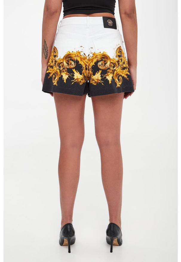 Versace Jeans Couture - Szorty damskie jeansowe z klamrami VERSACE JEANS COUTURE