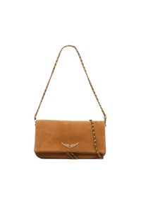 Zadig&Voltaire Torebka Rock Suede LWBA00056 Brązowy. Kolor: brązowy. Materiał: zamszowe, skórzane. Styl: rockowy #1