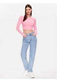 Edited Bluzka EDT5954007 Różowy Fitted Fit. Kolor: różowy. Materiał: bawełna #3