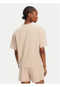 Hugo - HUGO T-Shirt 50490593 Beżowy Relaxed Fit. Kolor: beżowy. Materiał: bawełna #4