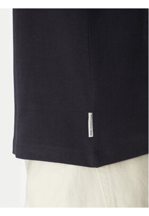 Marc O'Polo Denim T-Shirt 500 0006 002 Granatowy Relaxed Fit. Typ kołnierza: polo. Kolor: niebieski. Materiał: bawełna