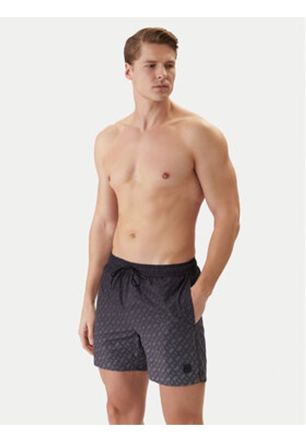 BOSS Szorty kąpielowe Vale 50534343 Szary Regular Fit. Kolor: szary. Materiał: syntetyk