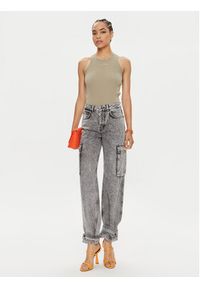Pinko Top Distinto 100822 A15E Zielony Slim Fit. Kolor: zielony. Materiał: bawełna #5