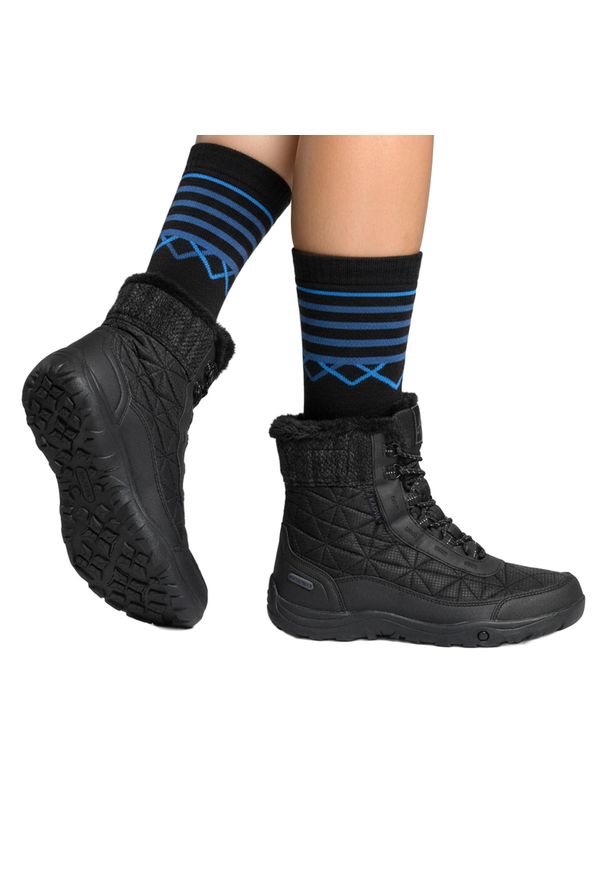 Śniegowce damskie KADVA Rava Mid WP. Kolor: czarny. Sezon: zima. Styl: sportowy