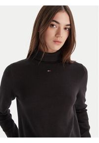 Tommy Jeans Golf Essential DW0DW21672 Czarny Regular Fit. Typ kołnierza: golf. Kolor: czarny. Materiał: bawełna #2