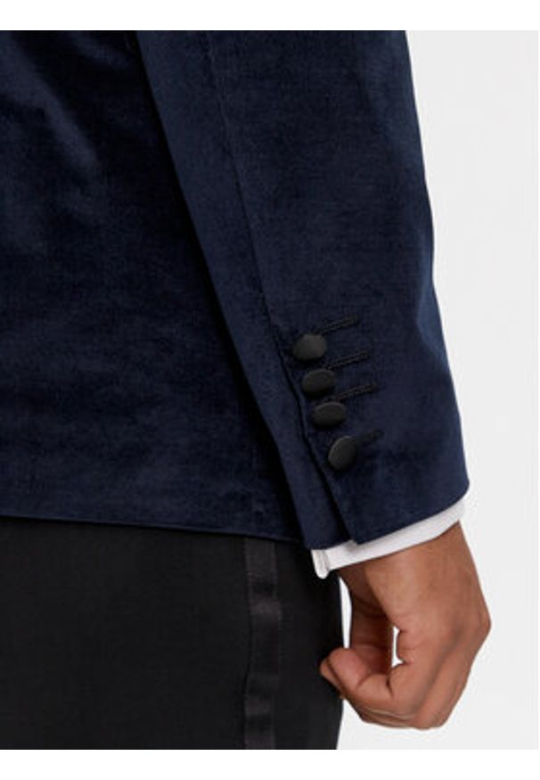 JOOP! Marynarka 17 JB-35Horace 30040435 Granatowy Slim Fit. Kolor: niebieski. Materiał: syntetyk