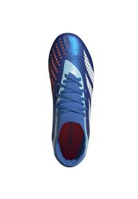 Adidas - Buty piłkarskie adidas Predator Accuracy.2 Fg M GZ0027 niebieskie. Zapięcie: sznurówki. Kolor: niebieski. Materiał: syntetyk. Sport: piłka nożna #3