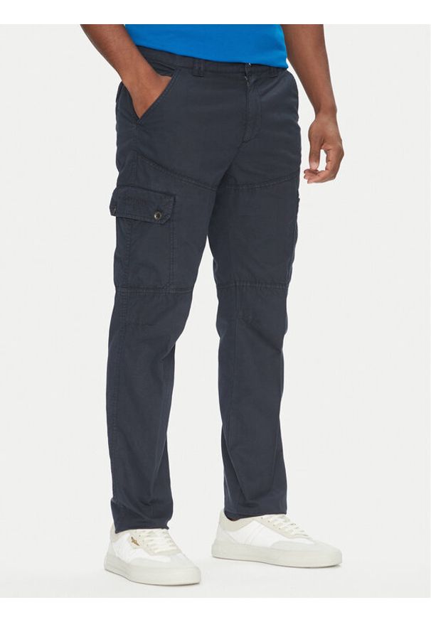 Aeronautica Militare Spodnie materiałowe 251PA1662CT3526 Granatowy Regular Fit. Kolor: niebieski. Materiał: bawełna