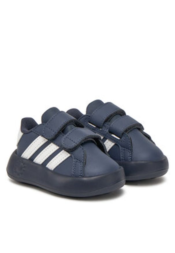 Adidas - adidas Sneakersy Grand Court 2.0 JI0980 Granatowy. Kolor: niebieski. Materiał: skóra