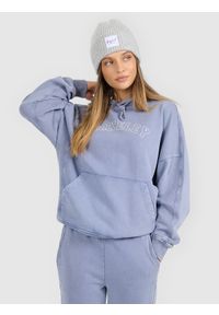 4f - 4F Bluza dresowa nierozpinana z kapturem damska - niebieska S. Okazja: na co dzień. Typ kołnierza: kaptur. Kolor: niebieski. Materiał: dresówka. Styl: casual #1