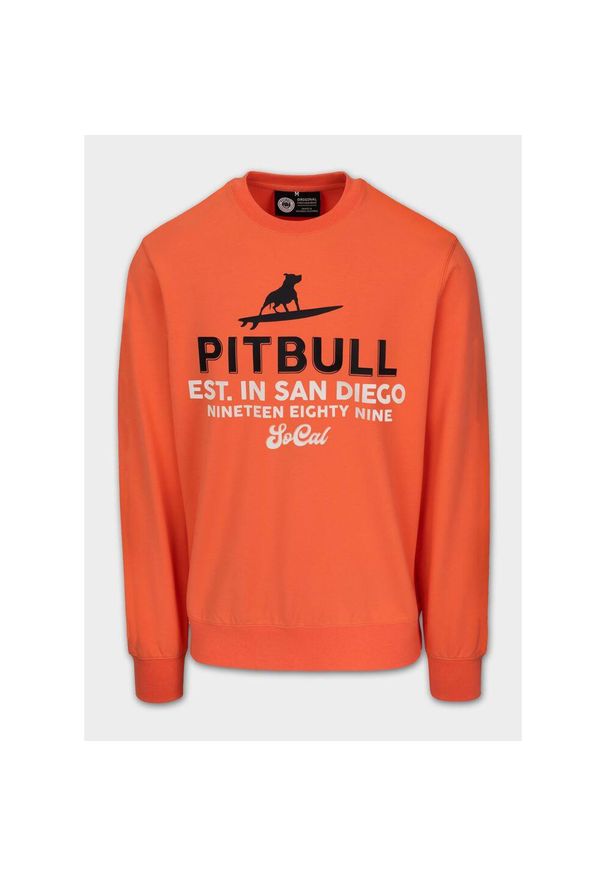 PITBULL - Bluza męska Pitbull SURFING DOG. Kolor: różowy