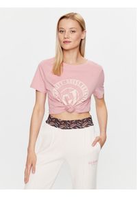 Guess T-Shirt Debora V3YI07 I3Z14 Różowy Regular Fit. Kolor: różowy. Materiał: bawełna #1
