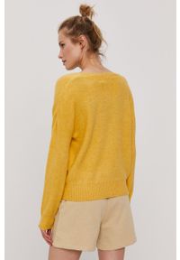 Vero Moda - Sweter. Kolor: żółty. Długość rękawa: długi rękaw. Długość: długie #2