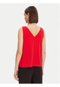 Pieces Top Franan 17146424 Czerwony Regular Fit. Kolor: czerwony. Materiał: syntetyk #4
