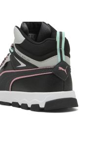 Puma - Młodzieżowe sneakersy Evolve Trail PUMA Dusky Gray Pinkscape Black Pink. Kolor: czarny, szary, różowy, wielokolorowy. Sport: turystyka piesza