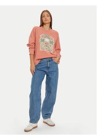 Roxy Bluza East Side ERJKT04191 Różowy Boxy Fit. Kolor: różowy. Materiał: syntetyk #4